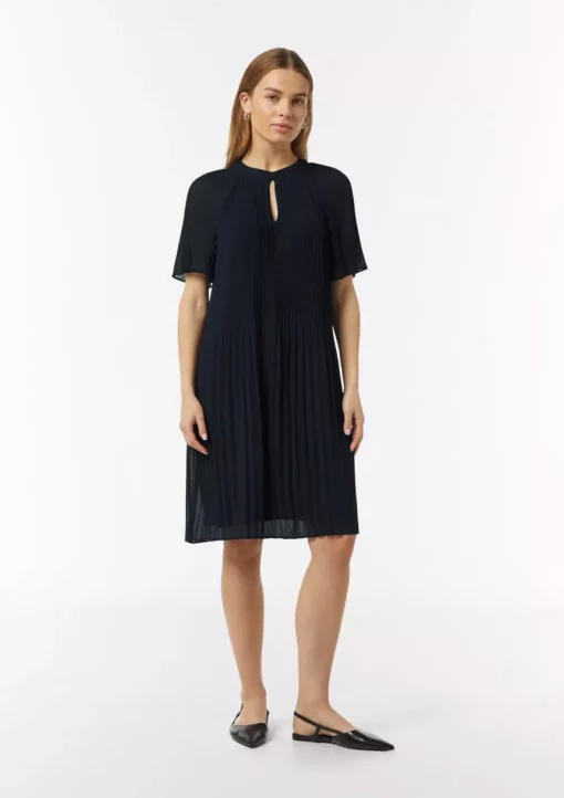 Comma, Plisee Dress Navy