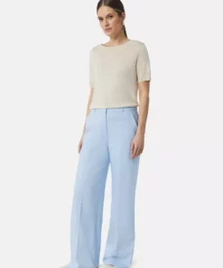 Comma, Wide Leg Trousers Light Blue