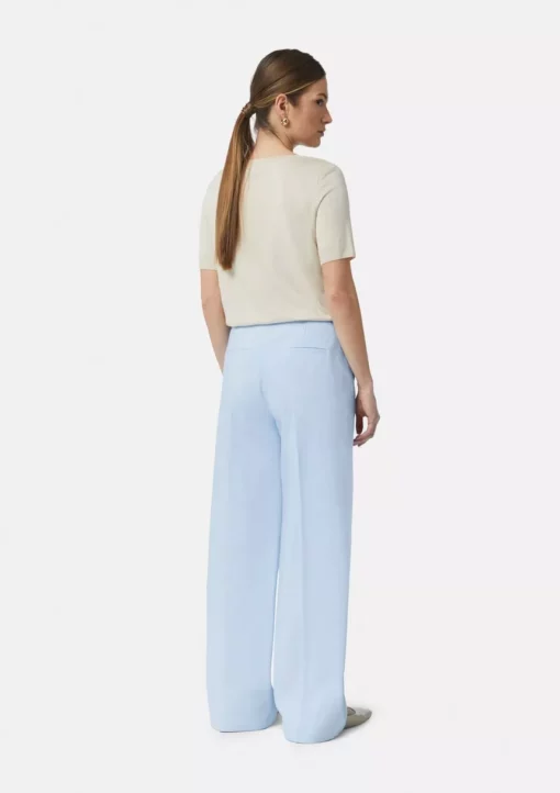 Comma, Wide Leg Trousers Light Blue