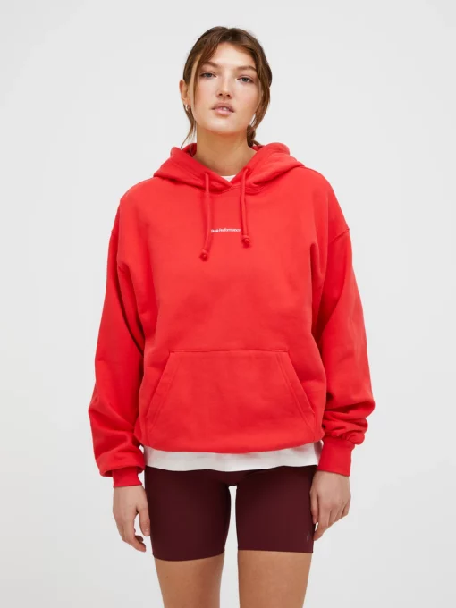 Peak Performance Original Terry Hood Women Brilliant Red