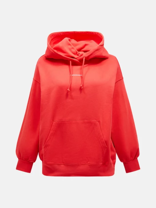 Peak Performance Original Terry Hood Women Brilliant Red