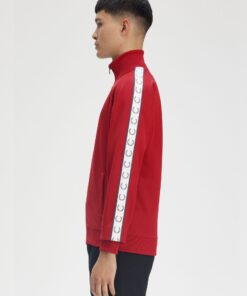 Fred Perry Taped Track Jacket Burnt Fred