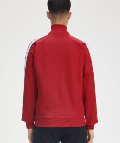 Fred Perry Taped Track Jacket Burnt Fred