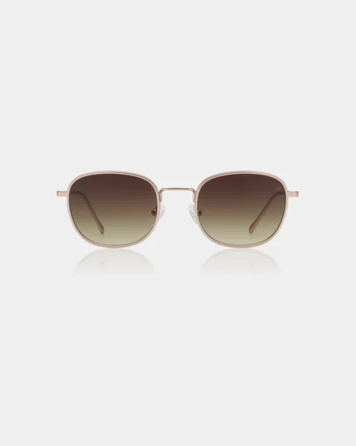 A. Kjaerbede Hello Sunglasses Gold Matte