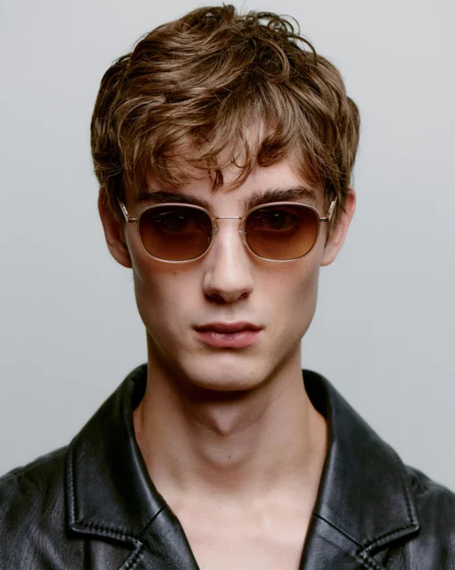 A. Kjaerbede Hello Sunglasses Gold Matte