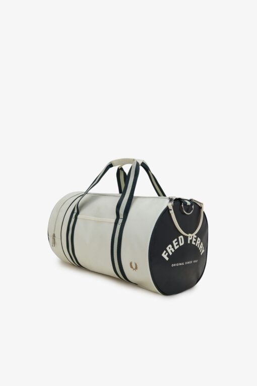 Fred Perry Classic Barrel bag Ecru/Night Green