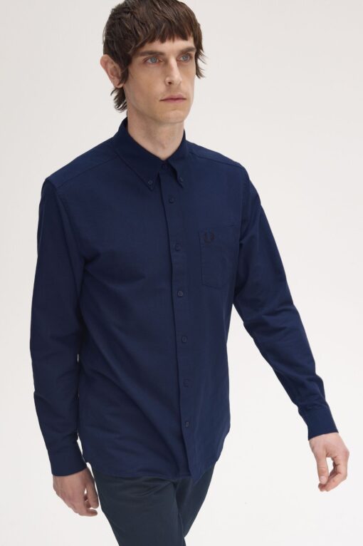 Fred Perry Oxford Shirt Midnight Blue