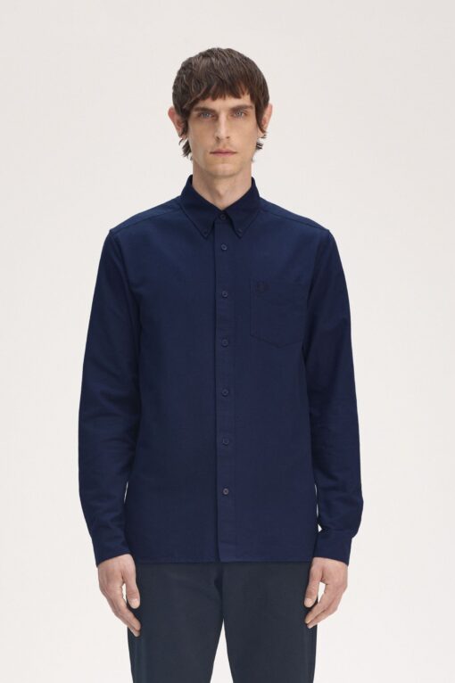 Fred Perry Oxford Shirt Midnight Blue