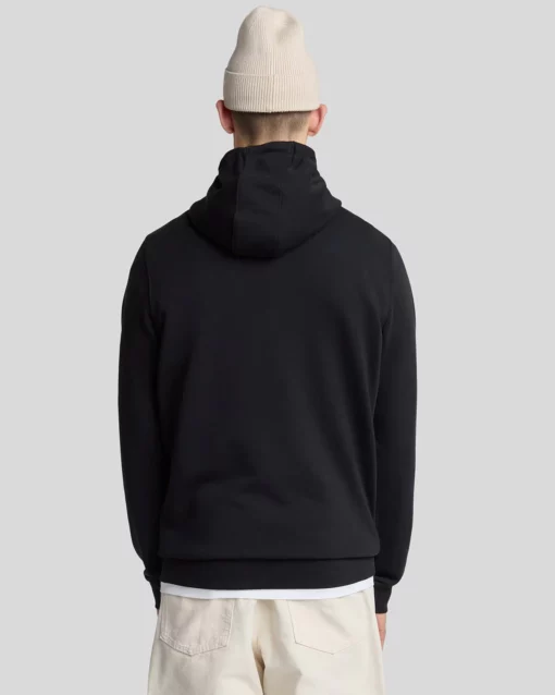 Lyle & Scott Superfine Pullover Hoodie Jet Black