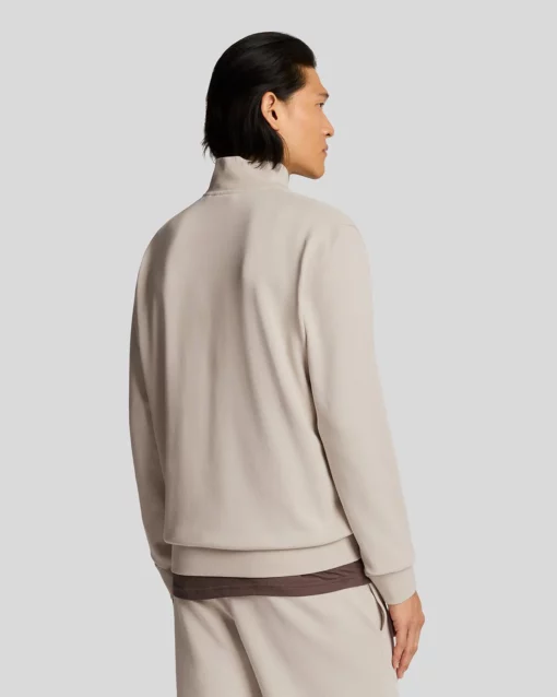 Lyle & Scott Superfine 1/4 Zip Sweatshirt Cove