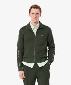 Lacoste Paris Pique Track Jacket Bottle Green
