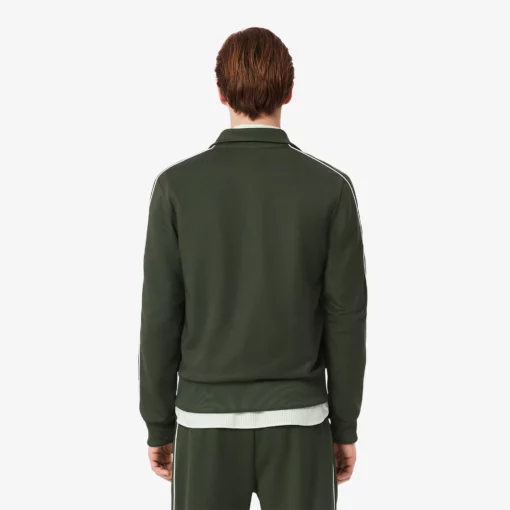 Lacoste Paris Pique Track Jacket Bottle Green
