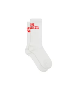On Vacation Less Upsetti Tennis Socks White