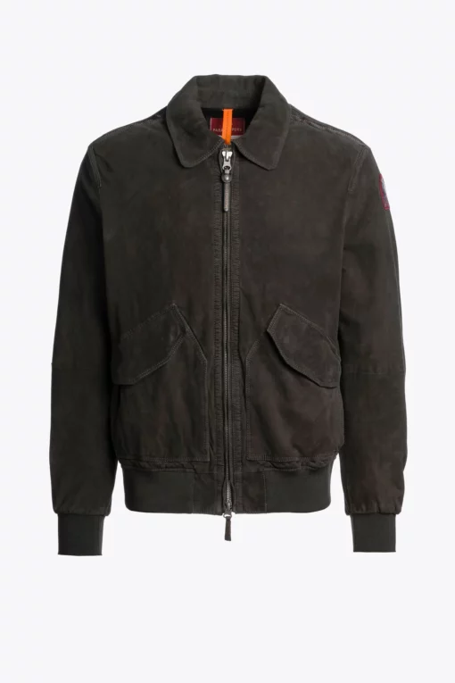 Parajumpers Weldon Suede Jacket Raven