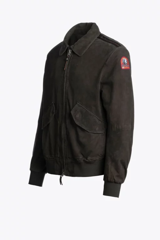 Parajumpers Weldon Suede Jacket Raven