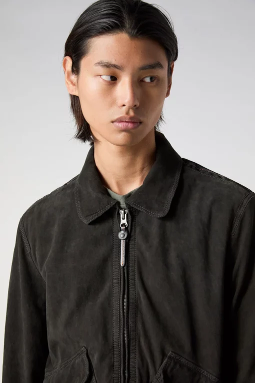Parajumpers Weldon Suede Jacket Raven