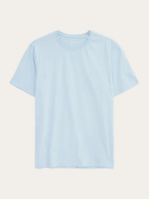 Knowledge Cotton Apparel Agnar Basic T-shirt Aqua-Esque