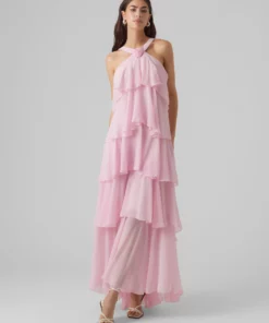 VMFelicia Ruffle Maxi Dress Rose