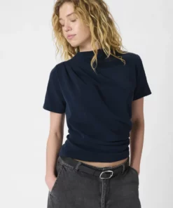 My Essential Wardrobe HelleMW Tee Dark Sapphire Blue