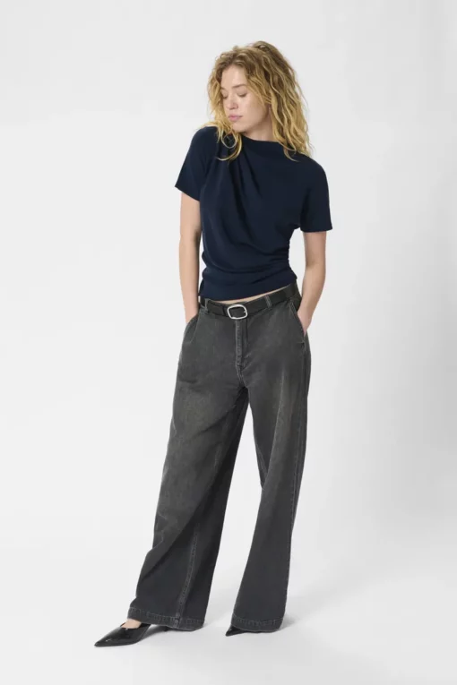 My Essential Wardrobe HelleMW Tee Dark Sapphire Blue