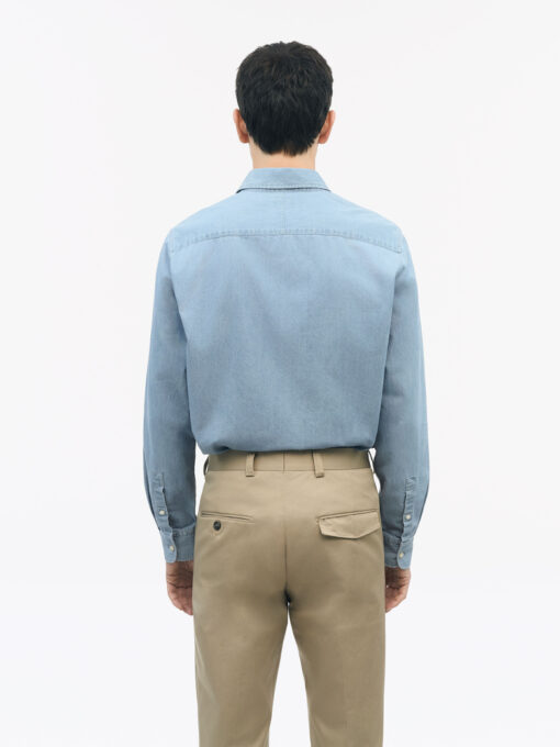 Tiger of Sweden Lowan Casual Cotton Shirt Blue