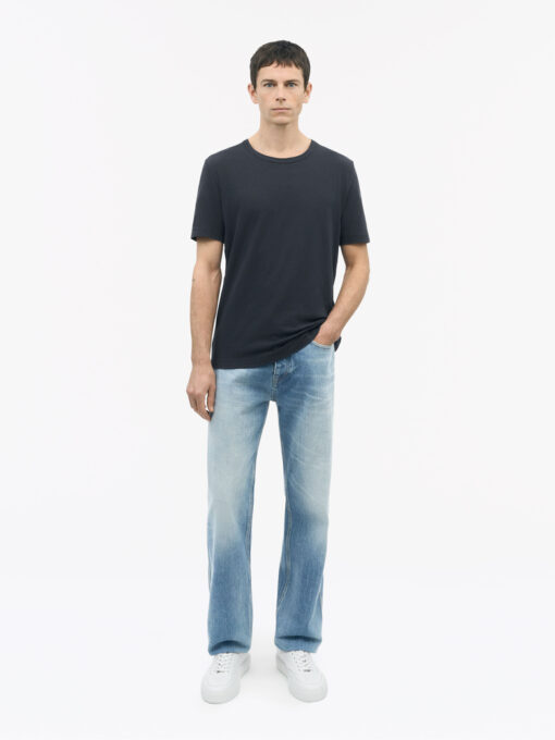 Tiger of Sweden Olaf L Linen Blend T-Shirt Midnight Blue