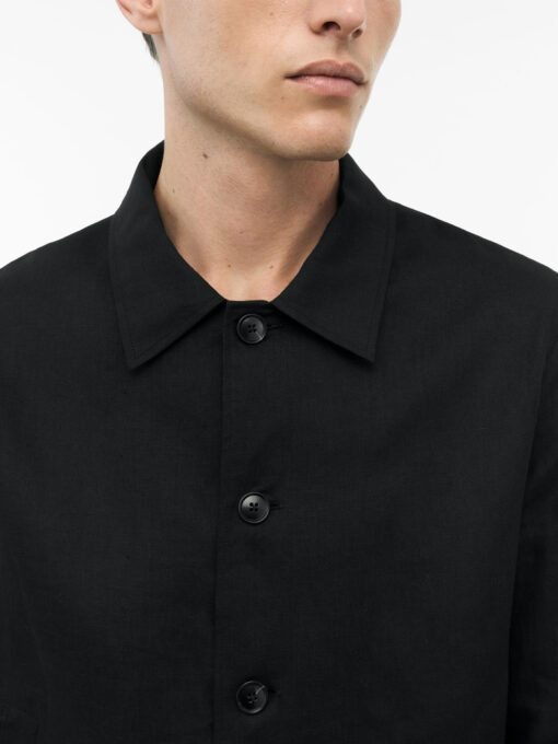 Tiger of Sweden Barnaby Relaxed-fit Linen Shirt Black