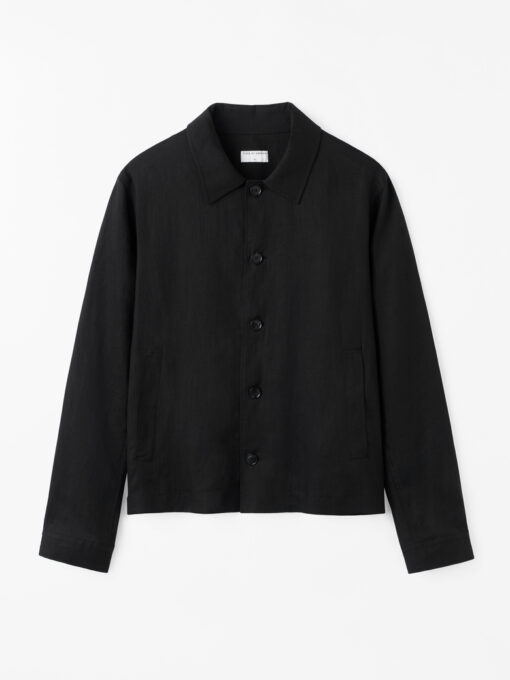 Tiger of Sweden Barnaby Relaxed-fit Linen Shirt Black