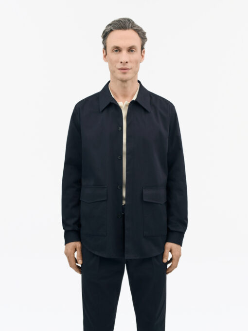 Tiger of Sweden Alberio PP Tailored Overshirt Dark Blue