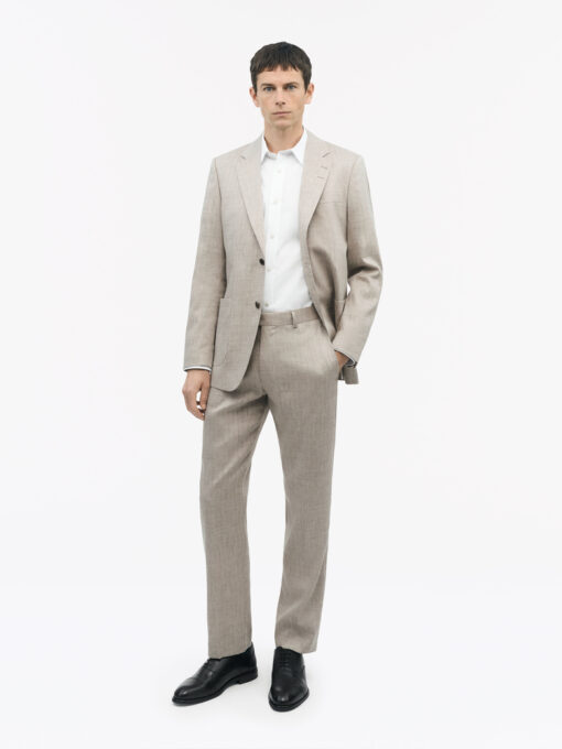 Tiger of Sweden Tense Linen Blend Trousers Light Ivory