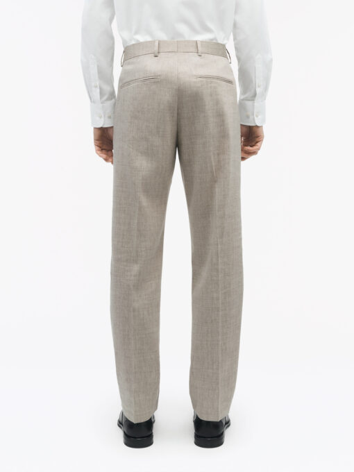 Tiger of Sweden Tense Linen Blend Trousers Light Ivory
