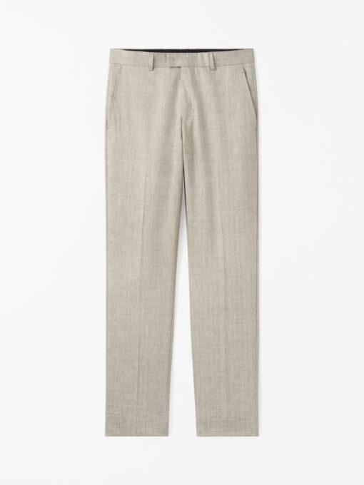 Tiger of Sweden Tense Linen Blend Trousers Light Ivory