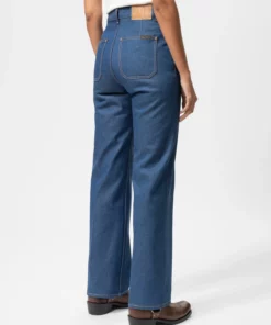 Nudie Jeans Holly Western Denim Pants Blue