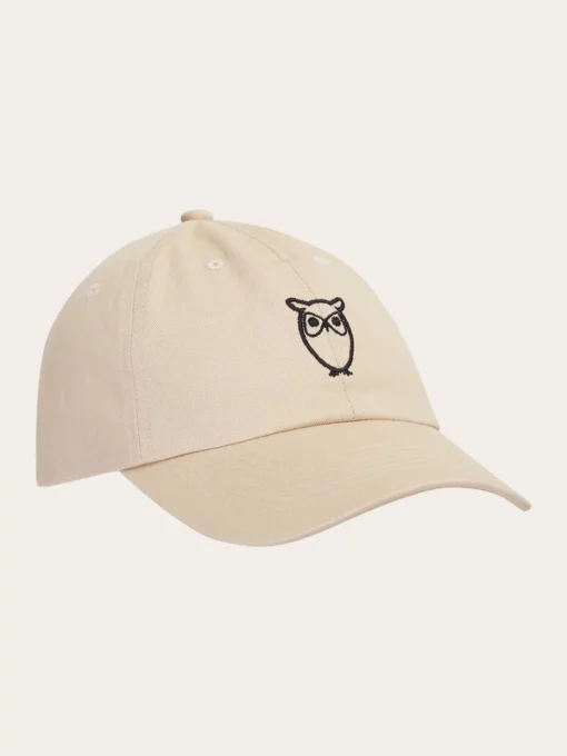 Knowledge Cotton Apparel Twill Baseball Cap Light Feather Gray