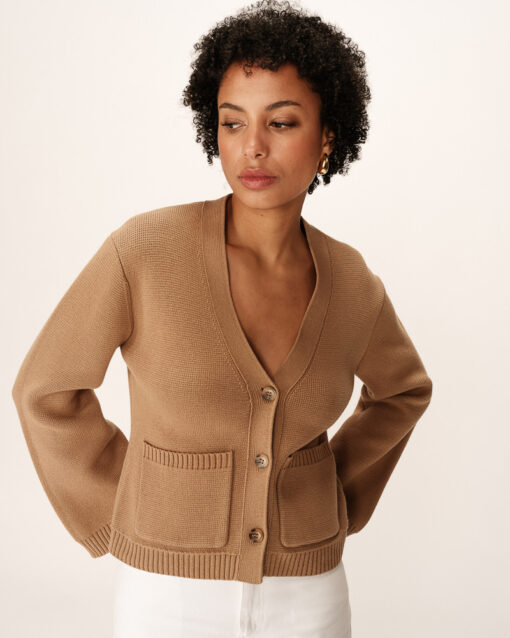 Grace & Mila Cardigan Camel Paolino