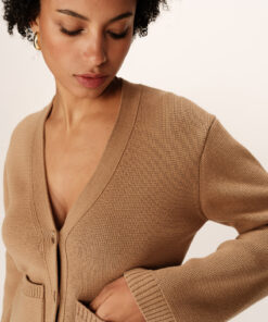 Grace & Mila Cardigan Camel Paolino