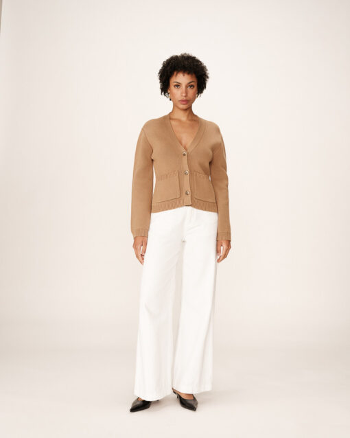 Grace & Mila Cardigan Camel Paolino