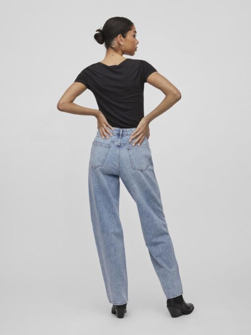 Vila Kelly Jaf HW Straight Jeans Ligh Blue Denim