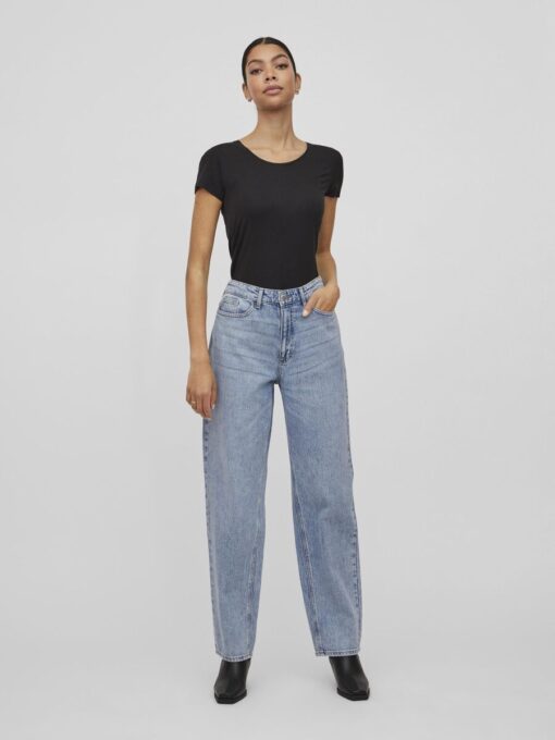 Vila Kelly Jaf HW Straight Jeans Ligh Blue Denim