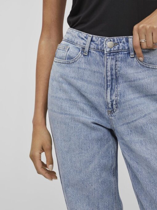 Vila Kelly Jaf HW Straight Jeans Ligh Blue Denim