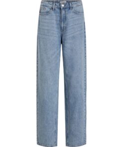 Vila Kelly Jaf HW Straight Jeans Ligh Blue Denim