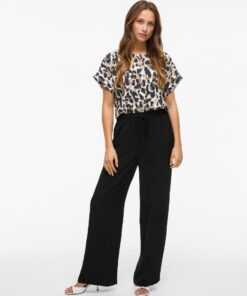 Vila Josa Wide Pants Black Beauty