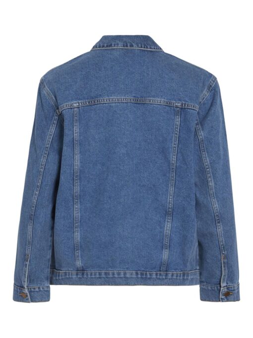 Vila Mey Loose Denim Jacket Medium Blue Denim