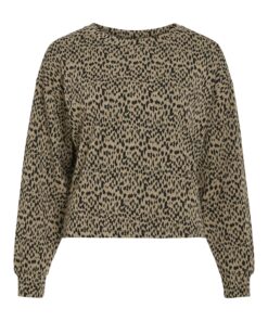 Vinerea O-Neck Ls Top Feather Gray