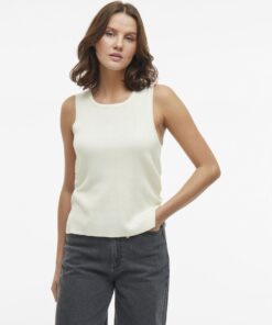 Vila Kippa Knit Top Cloud Dancer