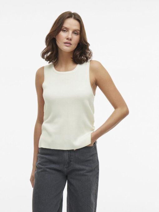 Vila Kippa Knit Top Cloud Dancer