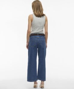 Vila Lotta HW Culotte Jeans TU01 Medium Blue Denim