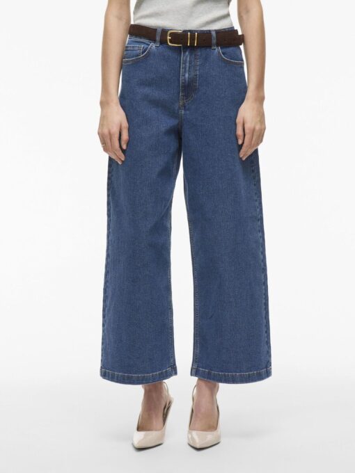 Vila Lotta HW Culotte Jeans TU01 Medium Blue Denim