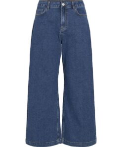 Vila Lotta HW Culotte Jeans TU01 Medium Blue Denim