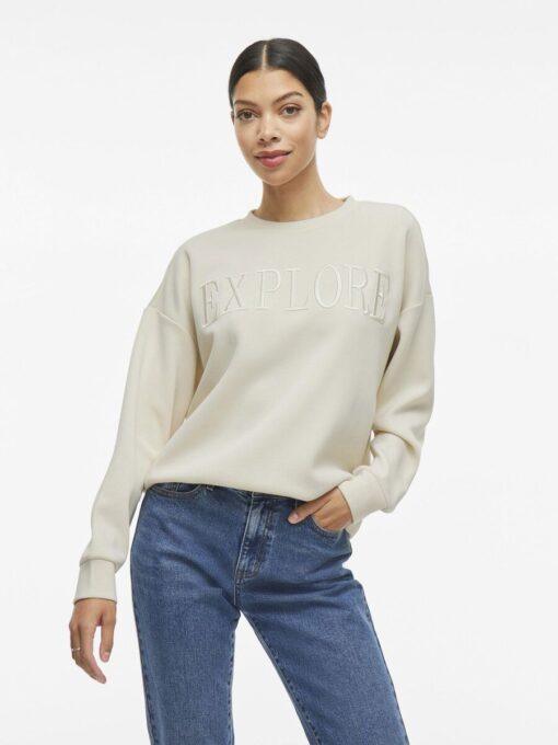 Vila Reflect New Emb Sweatshirt Birch